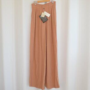 NWT See by Chloé Wide Leg Palazzo Pants Light Terracotta Sz 4